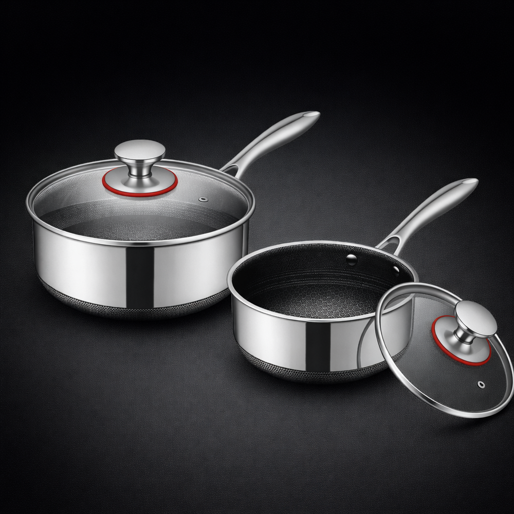 Hybrid Pot Set (2 Qt & 3 Qt) with Lids