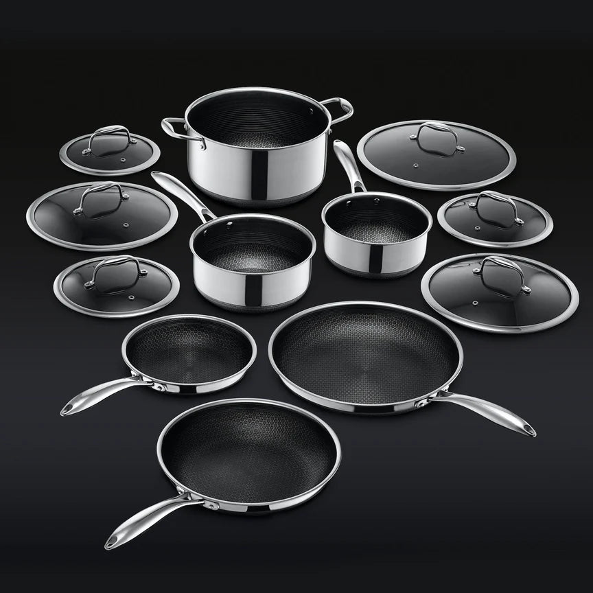 Hybrid Pans (8″, 10″, 12″) with Lids