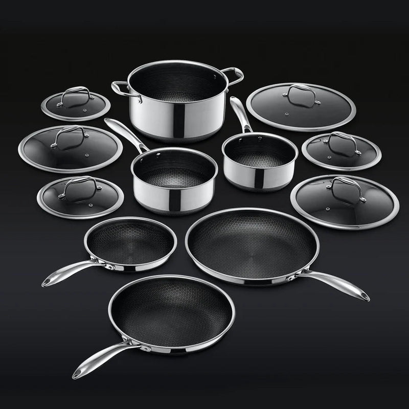 12 piece hybrid Non Stick cooking set - Titanpan - 