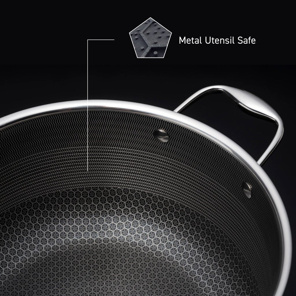 6 Piece Hybrid Non - Stick Cooking Pot Set - Titanpan - 