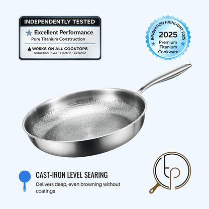 Titan Pan – Healthy Non - Stick Cooking Without Harmful Chemicals - Titanpan - Small (10.2")