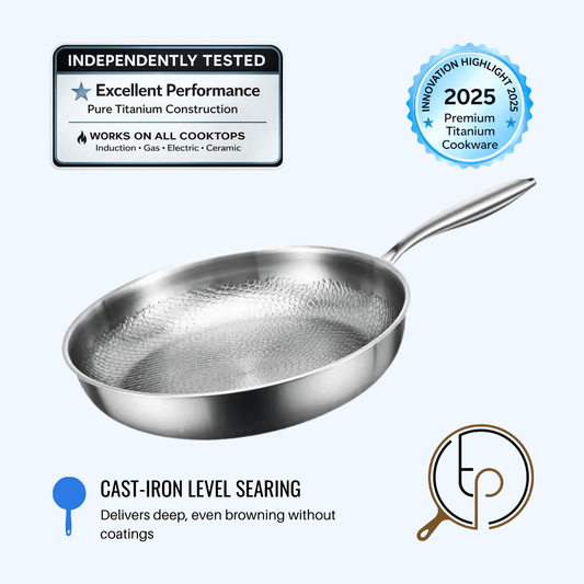 Titan Pan – Healthy Non - Stick Cooking Without Harmful Chemicals - Titanpan - Small (10.2")