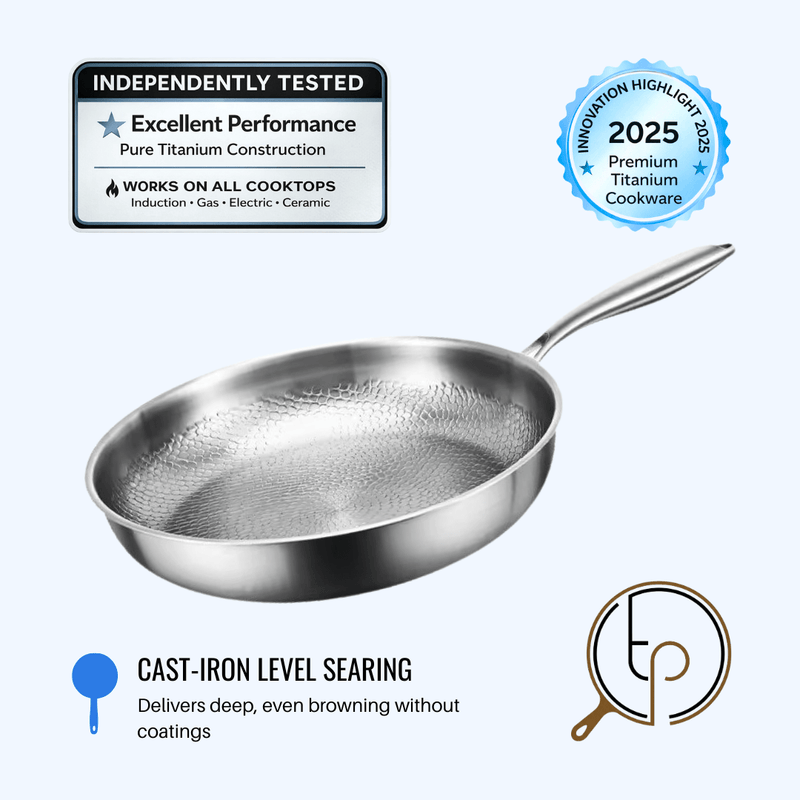 Titan Pan – Healthy Non - Stick Cooking Without Harmful Chemicals - Titanpan - Small (10.2")