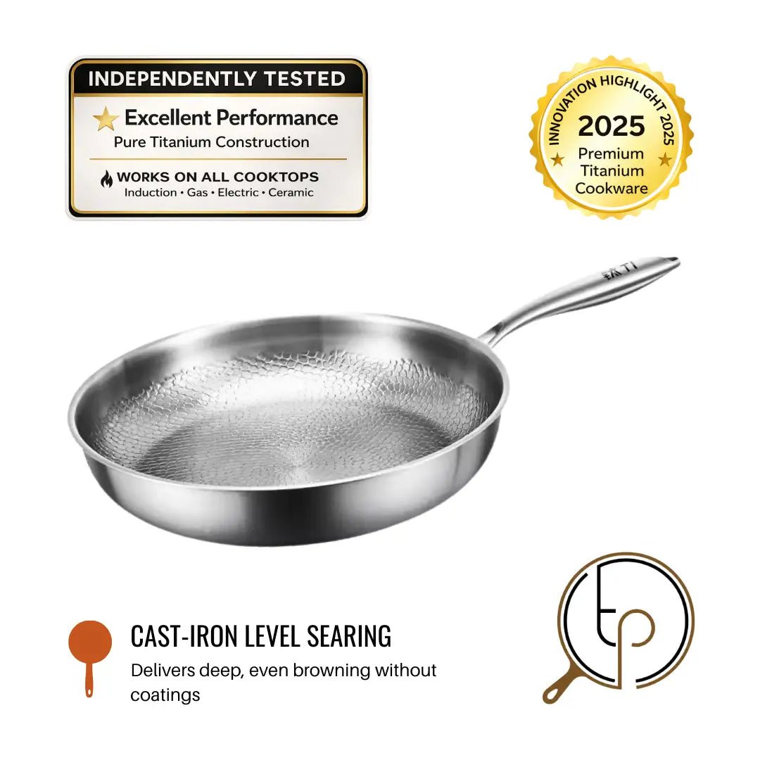 Titan Pan – Pure Titanium Frying Pan - Titanpan - Small (10.2