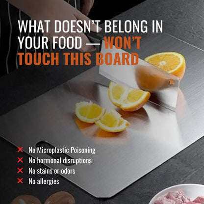 Titanium Cutting Board - Titanpan - Small (S): 29 × 20 cm / 12″ × 8″