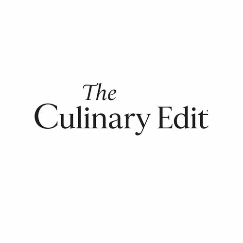 Text 'The Culinary Edit' in black on a white background