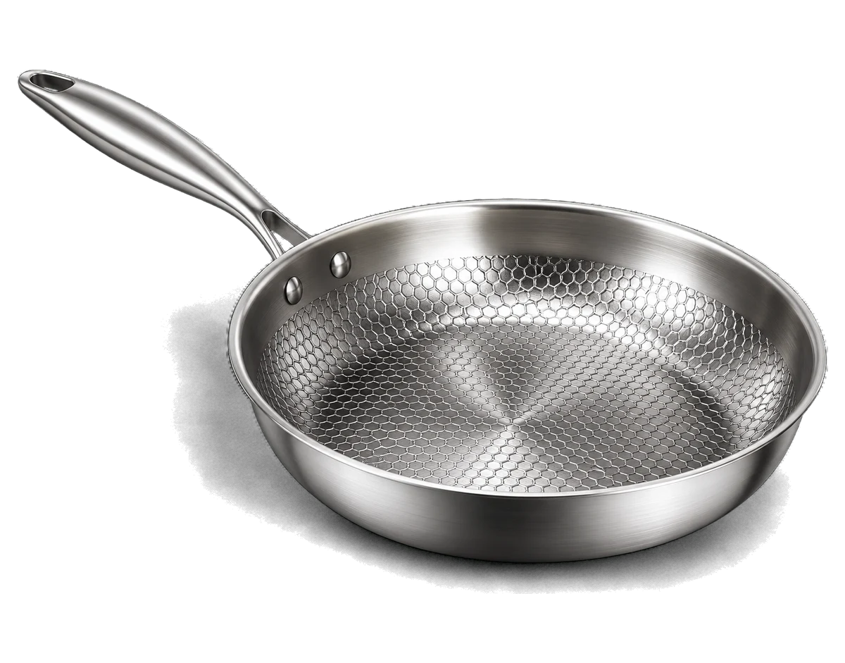TitanPan pure titanium frying pan, top view