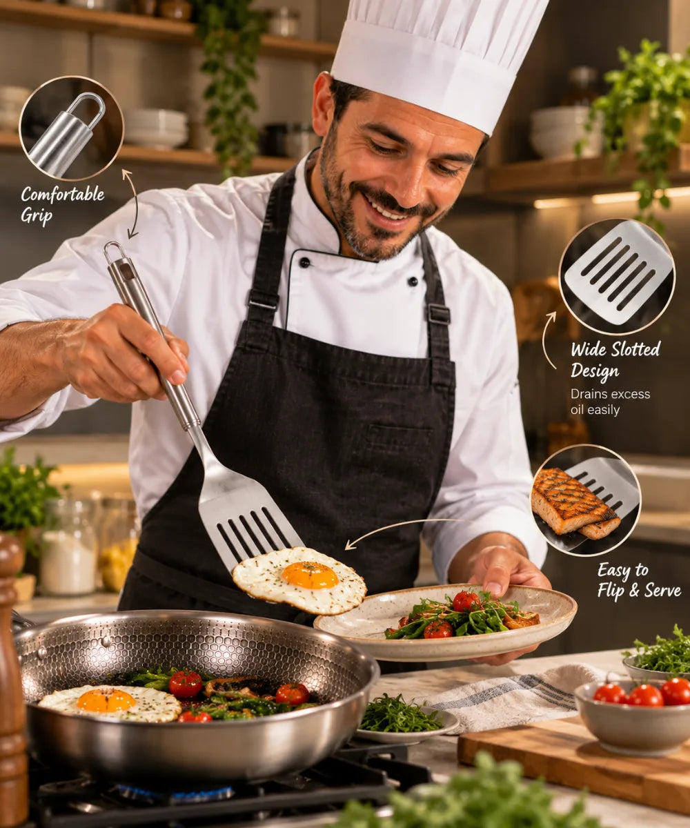 Titanium Slotted Spatula